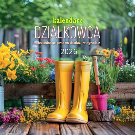 Kalendarz 2026 ścienny albumowy 30x30cm Działkowca