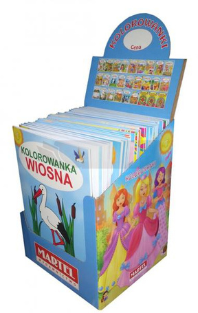60 kolorowanek A4 - display