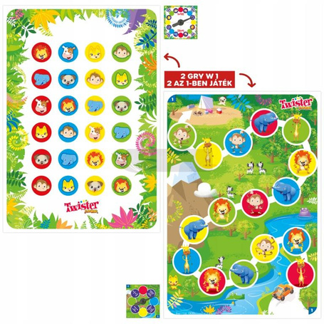 GRA ZRĘCZNOŚCIOWA TWISTER JUNIOR gra zręcznościowa dla dzieci +3 lata PL F7478