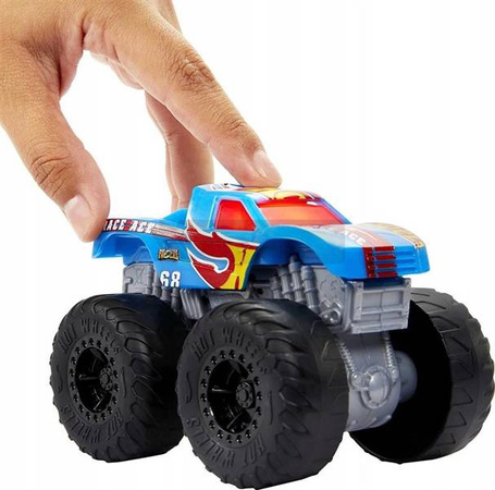 Hot Wheels Monster Truck Race Ace światło i dźwięk HDX63