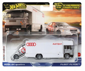 HOT WHEELS Team Transport #77 JBM30 Audi S4 Quatrro / Fleet Flyer JBM30