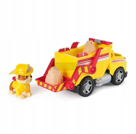 PSI PATROL FIRE RESCUE POJAZD RATUNKOWY wywrotka + figurka Rubble 6072662