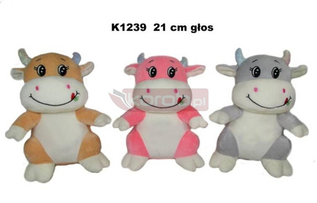 Krowa z głosem 20cm MIX