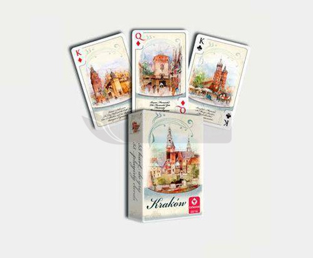 Karty Kraków Akwarele 1x55 CARTAMUNDI