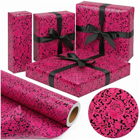 Papier ozdobny Różowy Barok X-Strong 57cmx25m