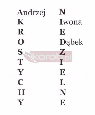 Akrostychy niedzielne