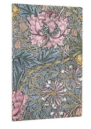 Kalendarz książkowy maxi 2026 Morris Pink Honeysuc