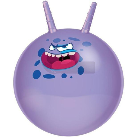 Piłka do skakania z rogami fioletowa 45cm