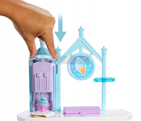 FROZEN LALKA KSIĘŻNICZKA ELSA MAGICZNA LODZIARNIA HMJ48