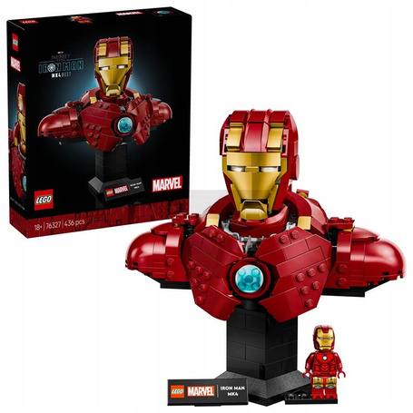 LEGO MARVEL 76327 POPIERSIE IRON MANA MK4 zestaw klocków dla 18+