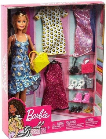 Lalka Barbie z ubrankami