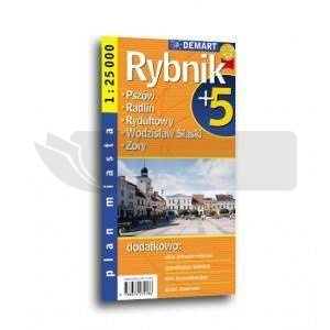 Plan miasta Rybnik +5 1:25 000 DEMART