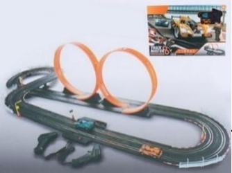 Tor samochodowy z dwoma pętlami auta x2