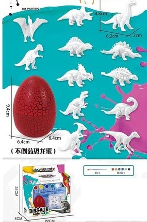 Dinozaur do malowania w jajku