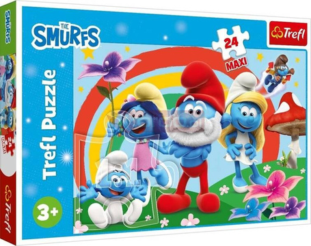 Puzzle 24 maxi Smerfny dzień TREFL