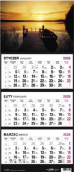 Kalendarz 2026 trójdzielny MIX
