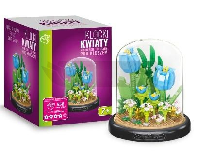 Klocki niebieskie tulipany 558el