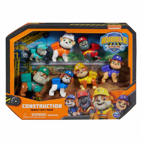 Figurki Psi Patrol Rubble i jego Ekipa 7-pak
