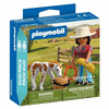 PLAYMOBIL Duopack 72026 Kowbojka ze źrebakiem, dzieci +4 lata