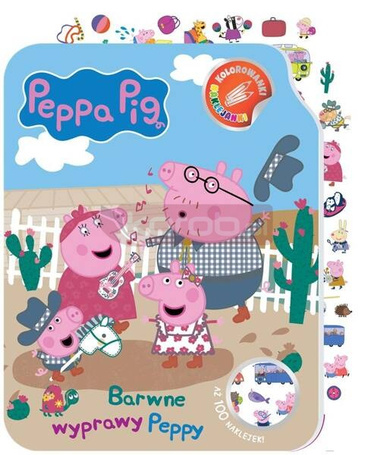 Peppa Pig. Kolorowanki naklejanki cz.2