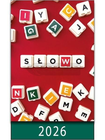 Kalendarz 2026 na biurko słowo