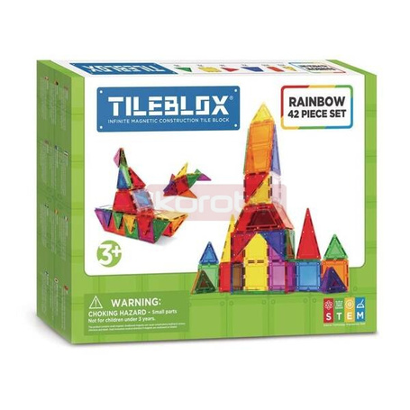 Tileblox zestaw tęczowy 42el