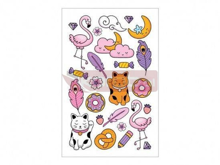 Tatuaż koty 8,5x13cm