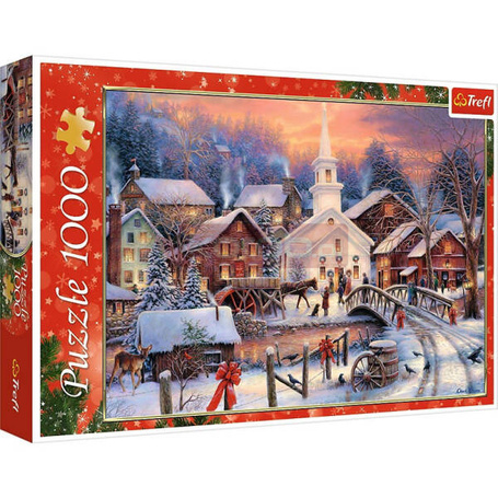 Puzzle 1000 elementów Białe Święta