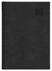 Kalendarz 2026 A5 dzienny Aluminium czarny