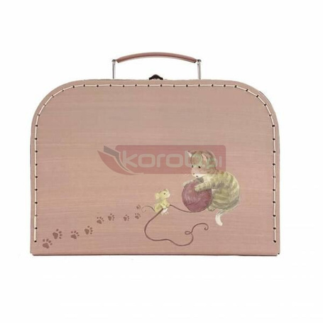 Walizka z zestawem do trykotażu dla dzieci