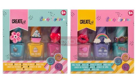 Lakier do paznokci Candy 3szt mix CREATE IT!