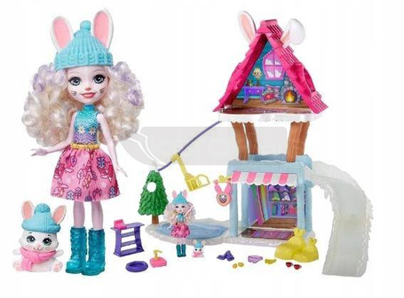 Lalka Enchantimals GJX50 Zimowa chatka
