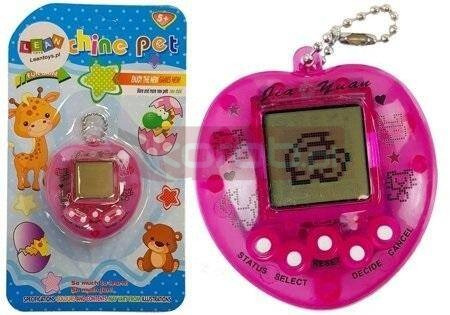 Gra elektroniczna tamagotchi różowa