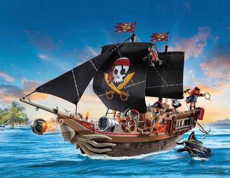 PLAYMOBIL PIRATES 71530 DUŻY STATEK PIRACKI zestaw dla dzieci +4 lata