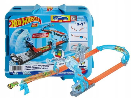 HOT WHEELS TRUCK BUILDER ZESTAW TORÓW DO ZOBUDOWY POWIETRZNY ZJAZD + autko HNJ67