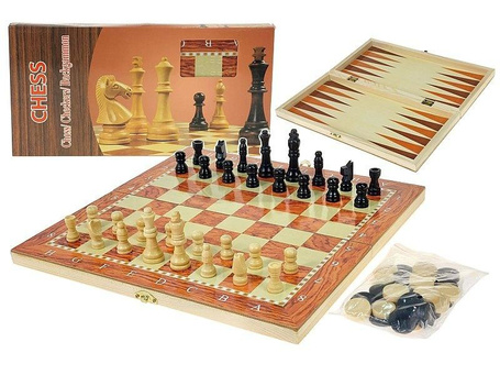 Szachy drewniane