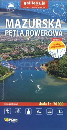 Mazurska Pętla Rowerowa 1:70 000 laminowana