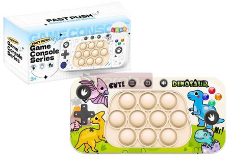 Konsola zręcznościowa Pop It 4 tryby gry Dinozaury