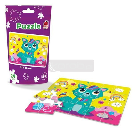 Puzzle edukacyjne - Bajkowy kot