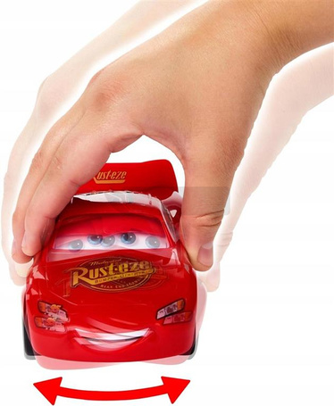 CARS AUTA ROZBUJANY ZYGZAK MC QUEEN AUTKO 18cm z ruchomymi oczami, ustami HPH64