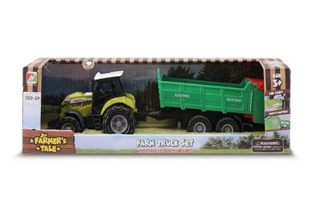 Mini farma Traktor z przyczepą