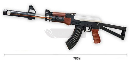 Karabin AK-47 na kulki plastikowe z laserem