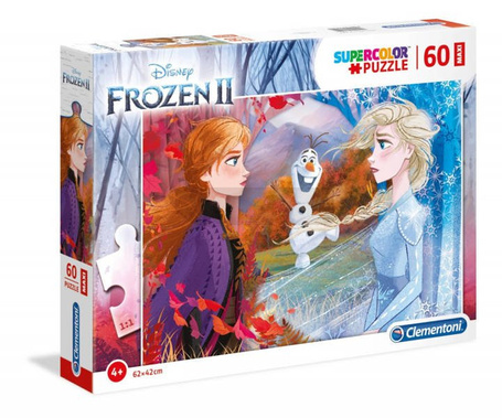 Puzzle 60 elementów Maxi Super Kolor Kraina lodu 2