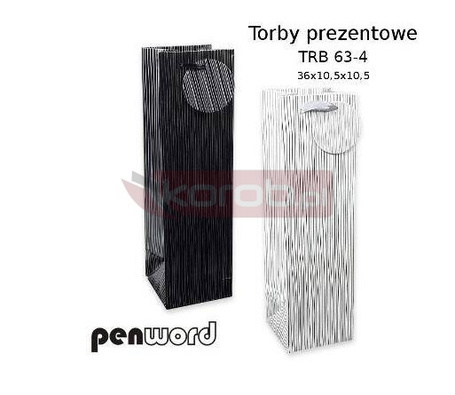 Torebka prezentowa 36x10,5x10,5cm MIX