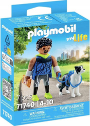 PLAYMOBIL MY LIFE 71740 BIEGACZ Z BORDER COLLIE zestaw dla dzieci 4+