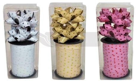 Rozetki 2szt + wstążki 5m MIX