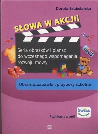 Słowa w akcji! Ubrania zabawki i przybory szko
