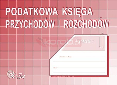 Podatkowa księga przychodów i rozchodów K-3U