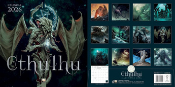 Kalendarz 2026 ścienny kwadrat Cthulhu