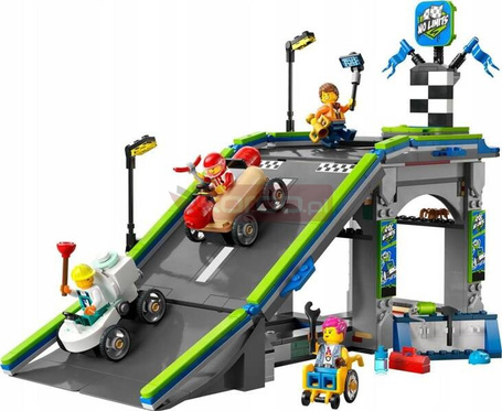 LEGO CITY 60460 Bez granic: tor z rampami dla wyścigówek, zestaw klocków